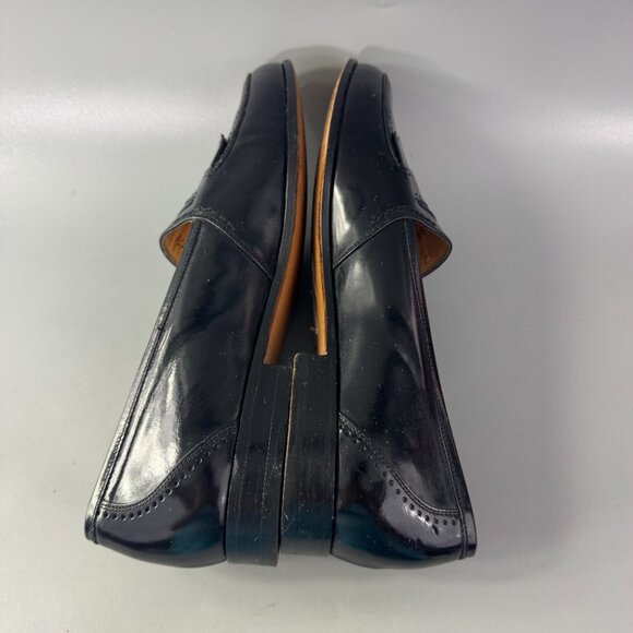 Bally Decca Black Leather Dress Loafers, Size 8 1/2 D - Picture 8 of 14